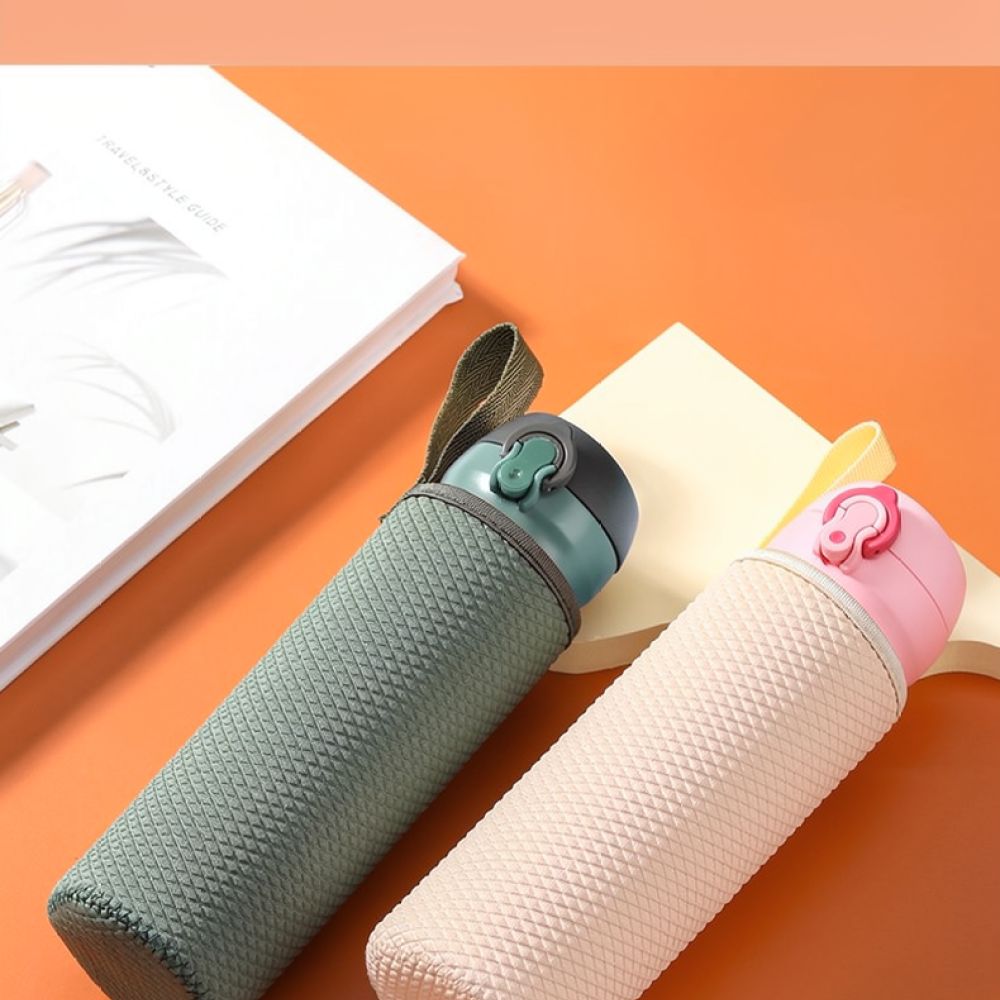 Outdoor Sport Glass Water Bottle - Water Bottle Carrying Pouch Thermal Insulation